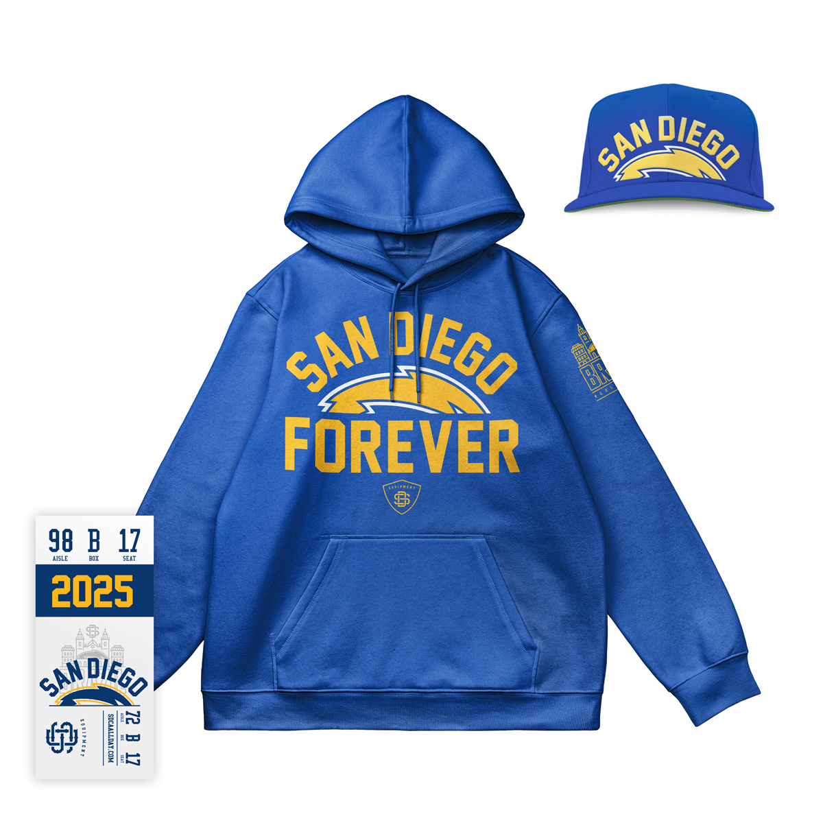 SD4EVER BRAZIL 2025 (Royal Hoodie & Hat Bundle Pack)