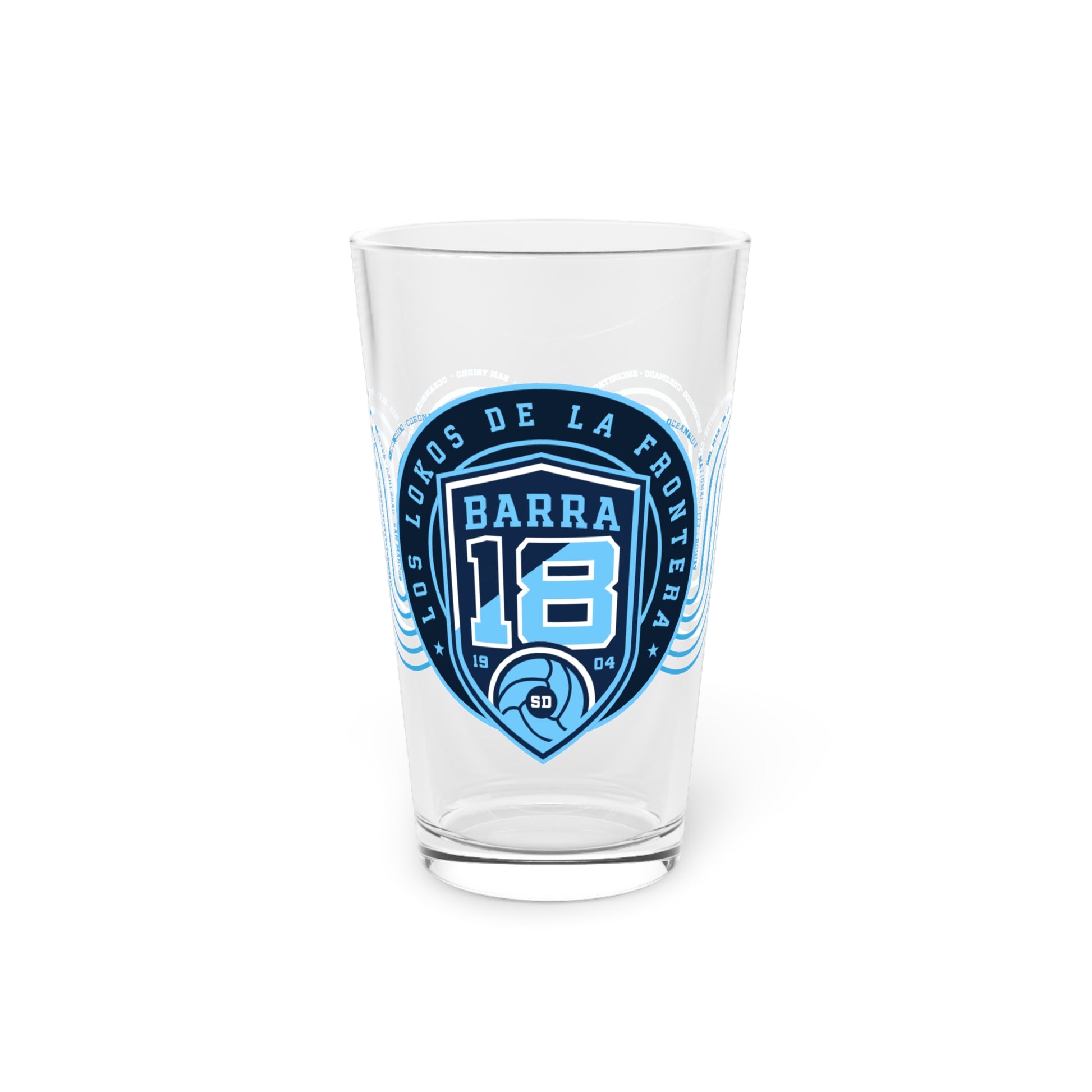 Barra 18 Pint - 16oz Beer Glass
