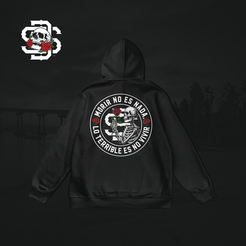 Terrible Es No Vivir Black Hoodie (Web Exclusive)