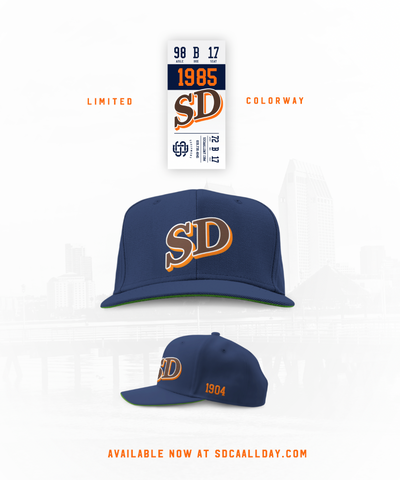 SD98 Brown/ Navy Colorway (Only X 12 Made) Snapback