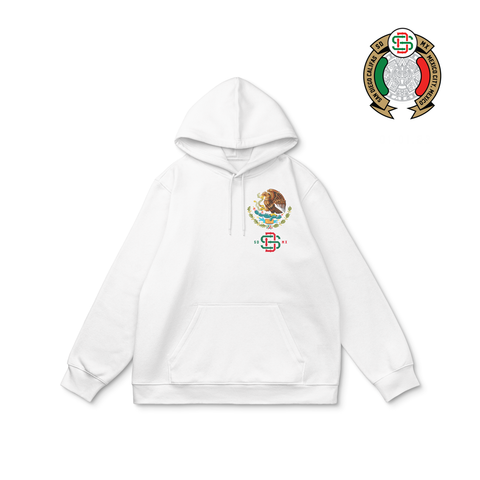SDMX White Heavyweight Hoodie (Independent Trading Co.)