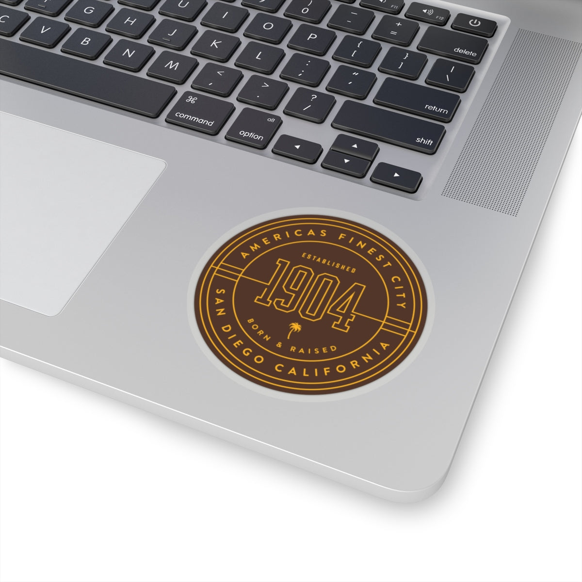 1904 Brown & Gold Circle Sticker